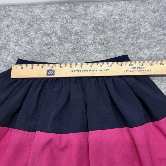 Ralph Lauren Girls Skirt L‎ 12-14 Navy Pink Colorblock Pleated Party School - Picture 7 of 8